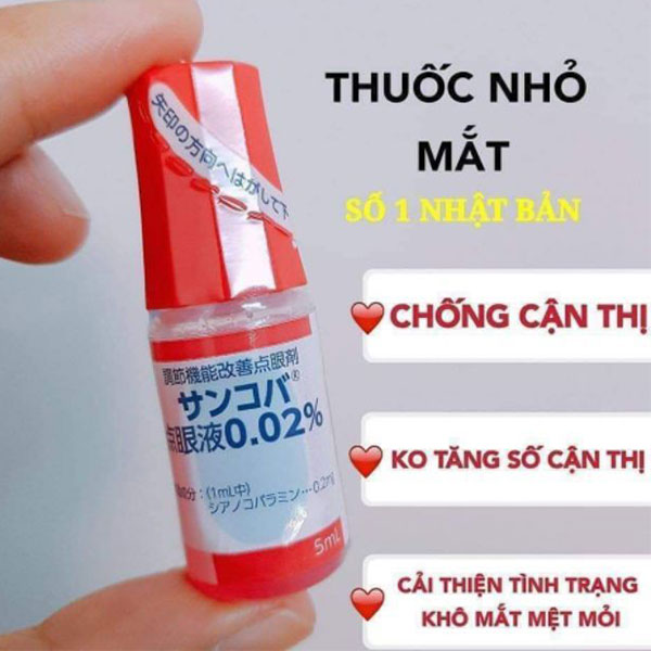 Thuốc nhỏ mắt Sancoba 5ml Nhật Bản